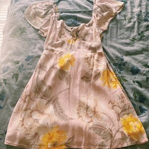 Pink Flowered Dress